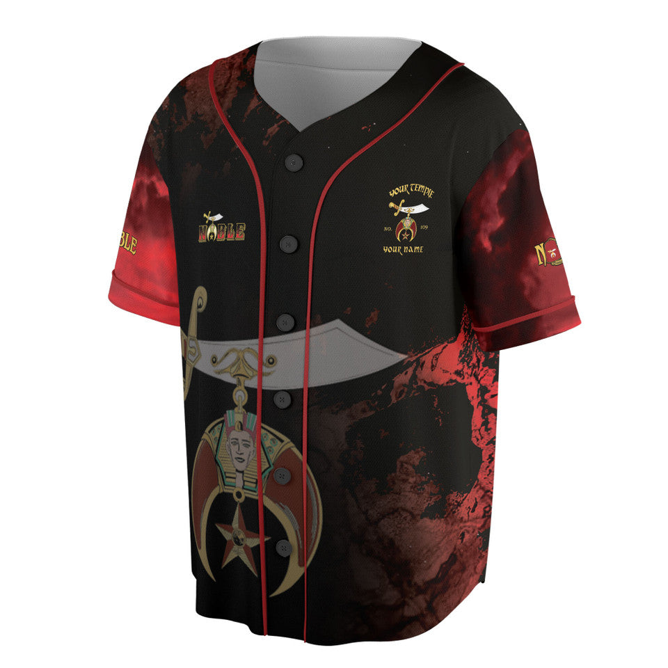 Grunge Noble Shriners Dark Moon Baseball Jersey S-5XL