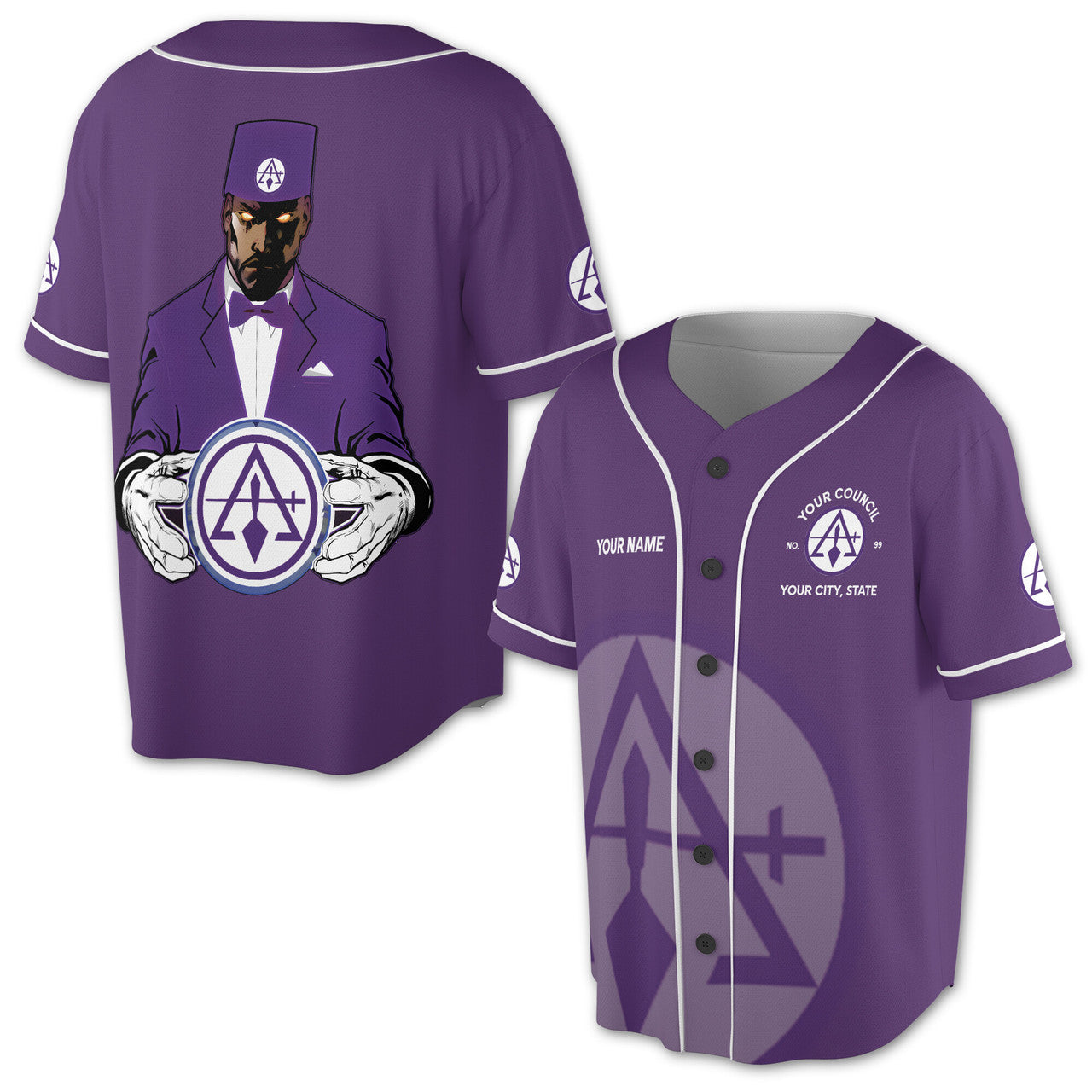 Customized Cryptic Masonry Royal Select Baseball Jersey S-5XL