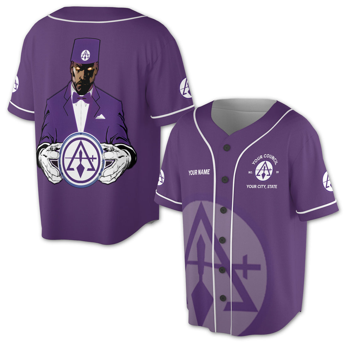 Customized Cryptic Masonry Royal Select Baseball Jersey S-5XL