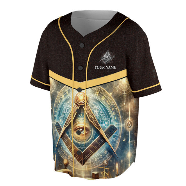 Personalized Mason Freemasonry Mystic Baseball Jersey S-5XL