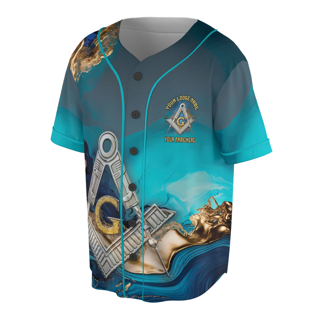 Customized Mansonry Master Mason Marbling Baseball Jesey S-5Xl