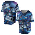 Custom Name Music Note Baseball Jersey for Musical Lovers Baseball Jersey S-5XL