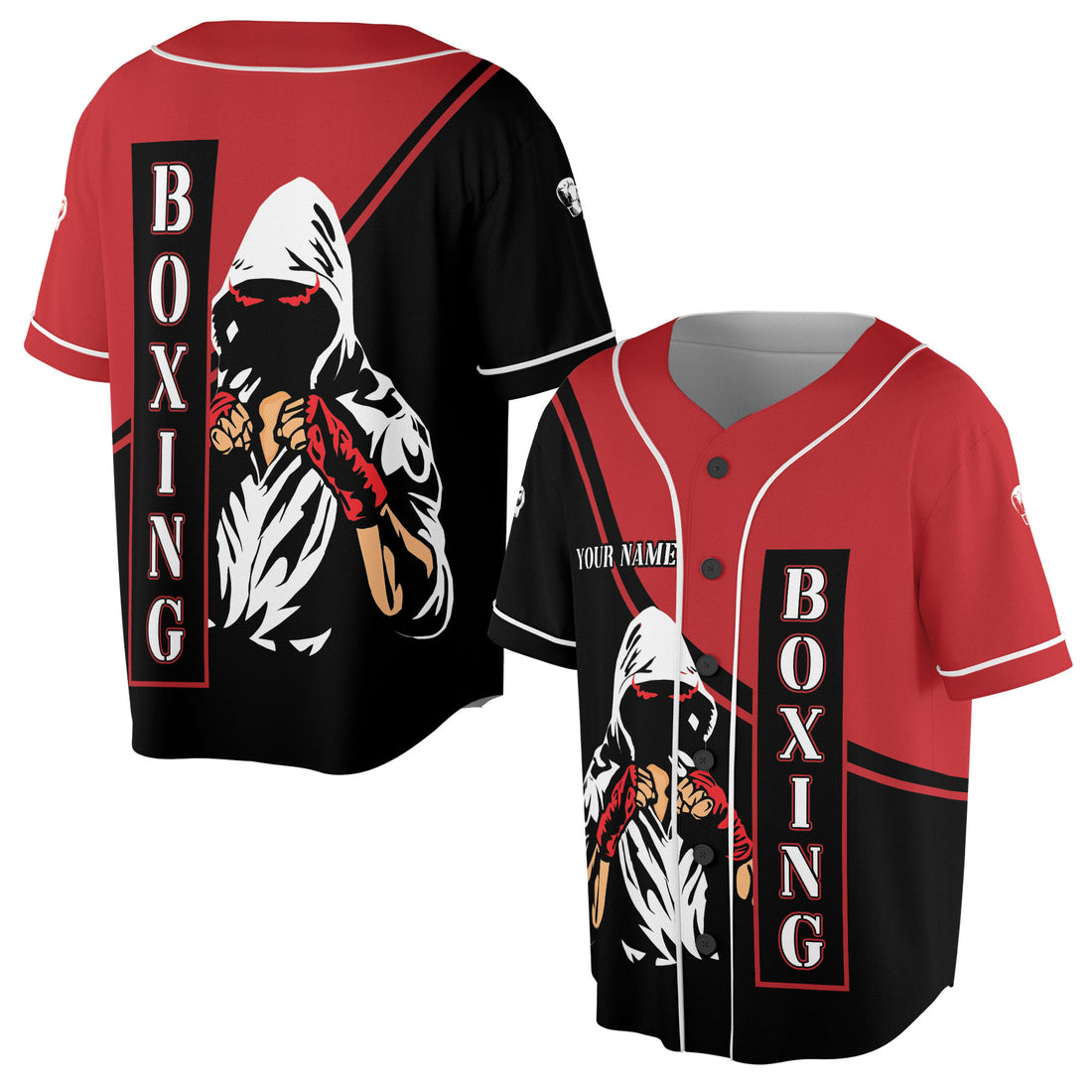 Custom Name Kickfit Boxing Apparel, Strong KickBoxing Unisex Baseball Jersey S-5XL