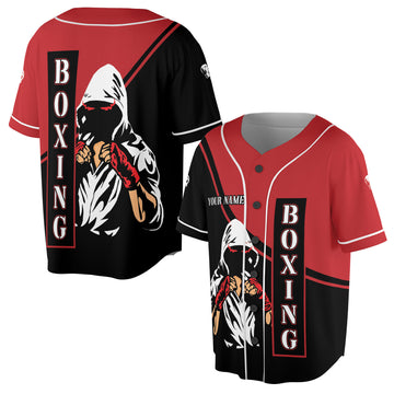 Custom Name Kickfit Boxing Apparel, Strong KickBoxing Unisex Baseball Jersey S-5XL