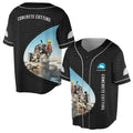 Custom Name Concrete Cutting Grunge Baseball Jersey S-5XL