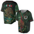 Customize Patriotic Mexico Coat Of Arms Baseball Jersey S-5XL