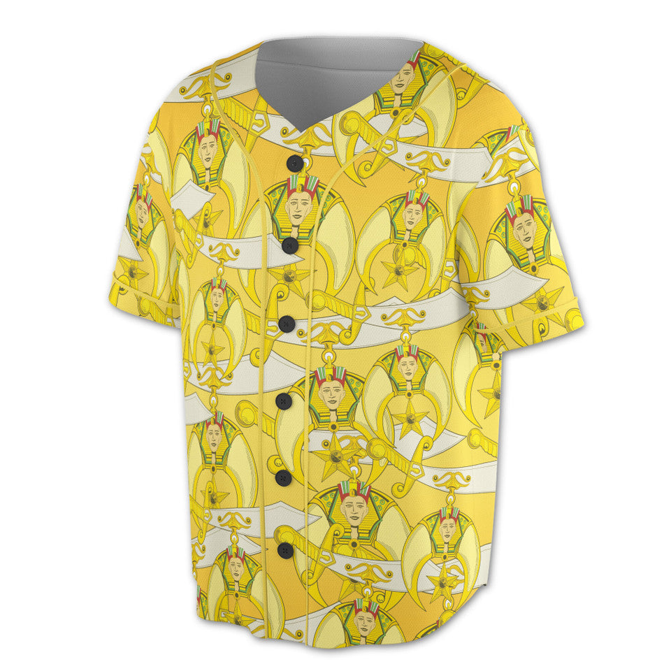 Temple Mason Noble Shriners Baseball Jersey S-5XL