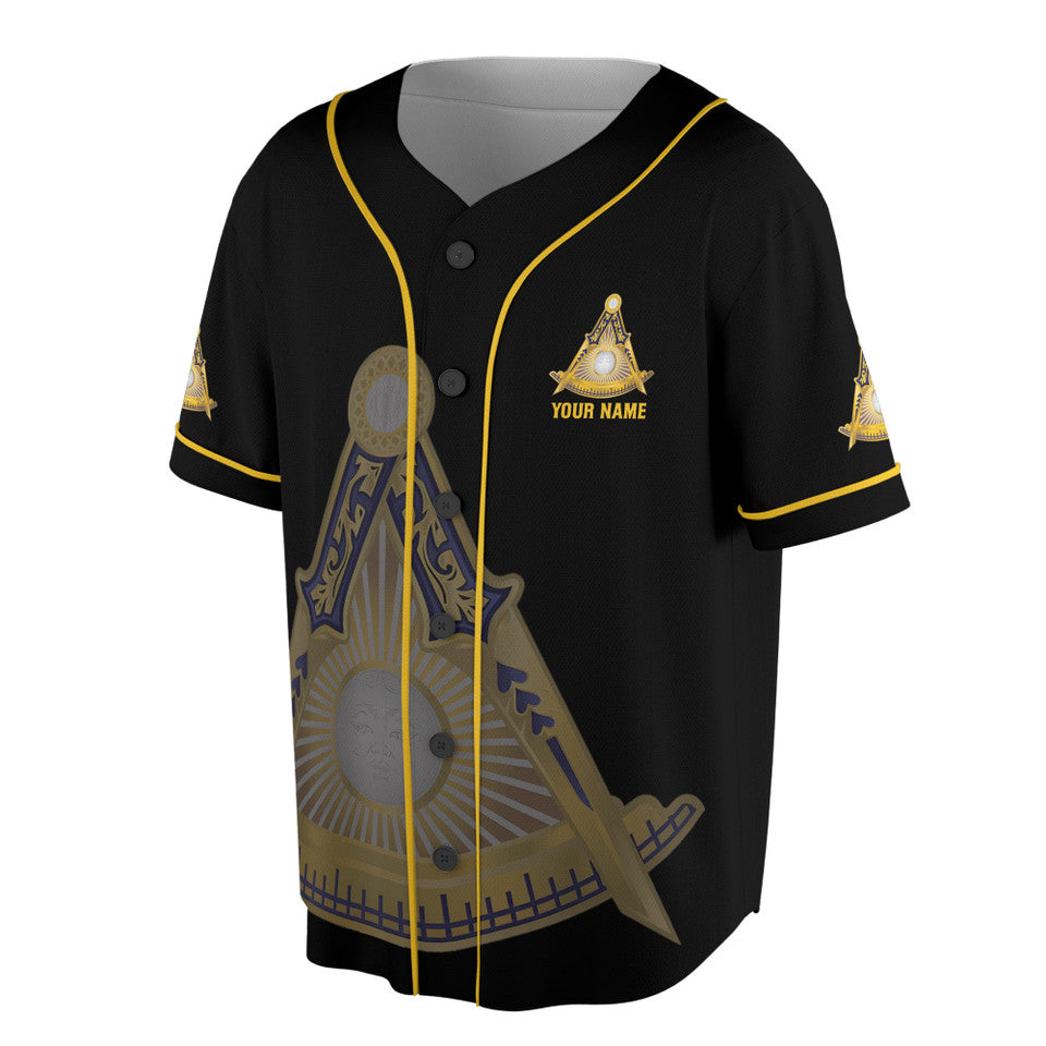 Customized Freemasonry Past Master Baseball Jersey S-5XL