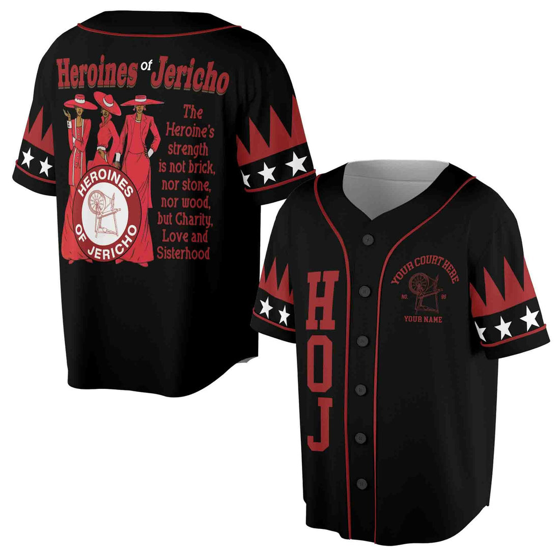 Heroines of Jericho Sisterhood Jersey Baseball Jersey S-5XL
