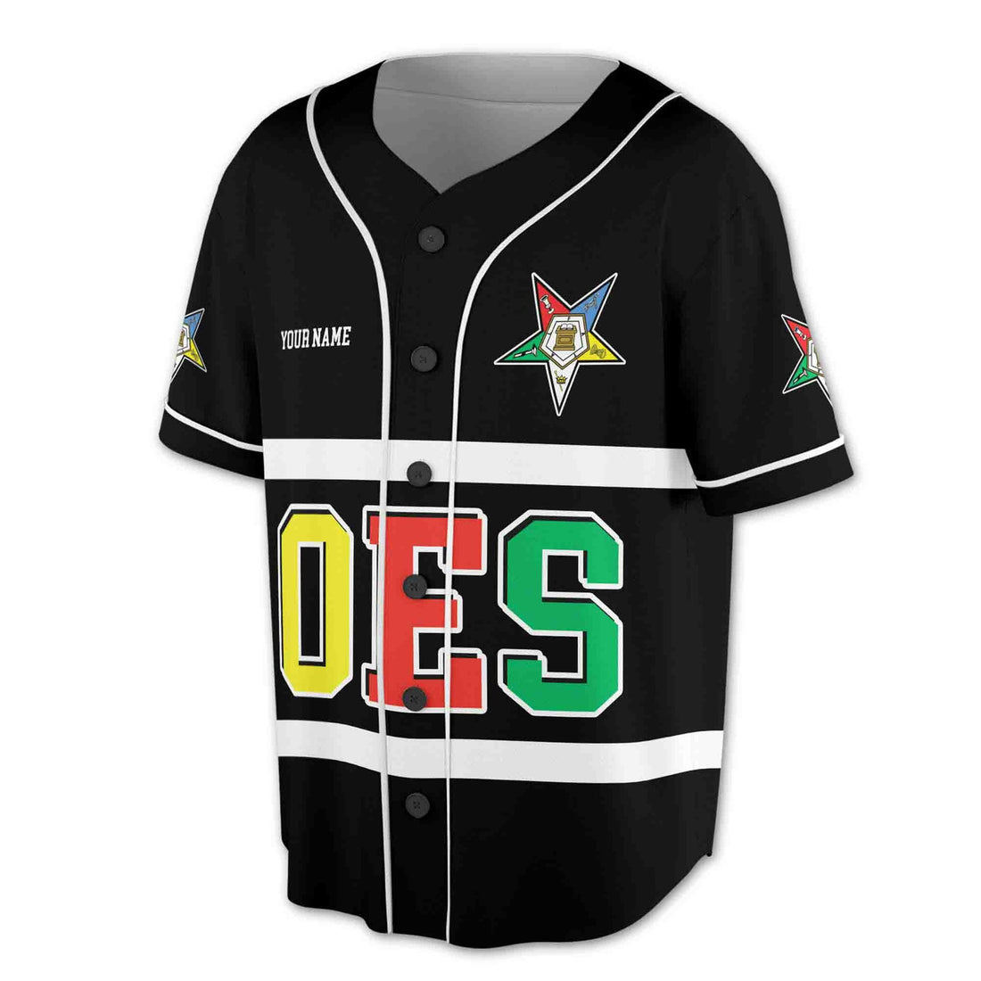 Personalized Eastern Star OES AF&AM Baseball Jersey S-5XL