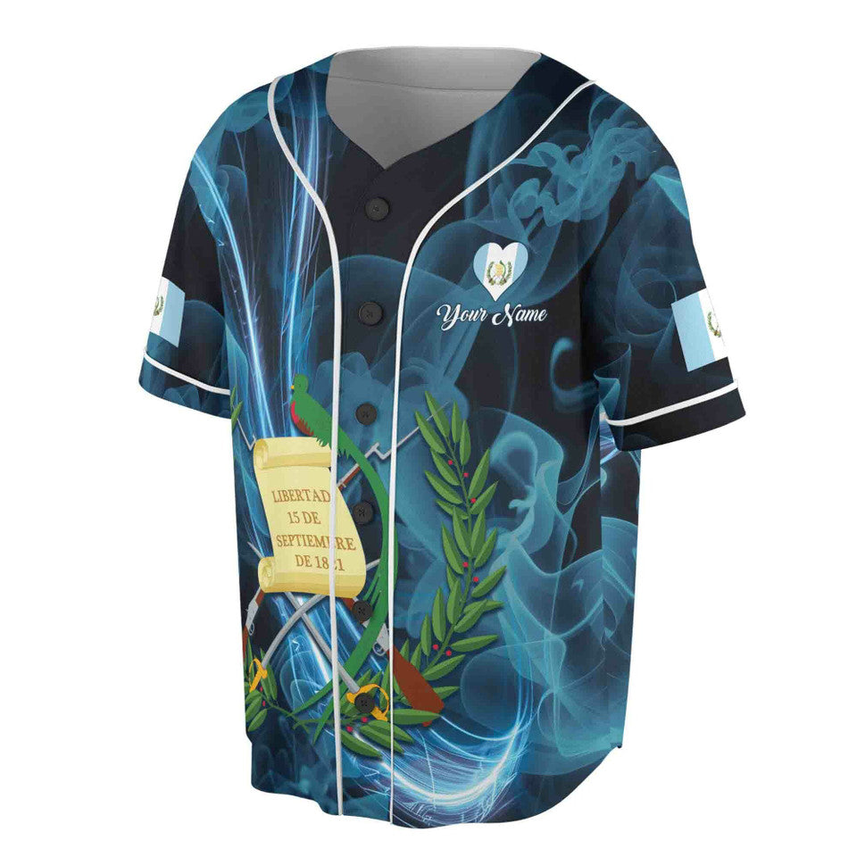 Customized I Love Guatemala Patriotic Jersey Baseball Jersey S-5XL