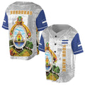 Custom Honduras Coat of Arms Patriotic Baseball Jersey S-5XL
