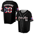 Custom Patriotic Puerto Rico Baseball Jersey S-5XL