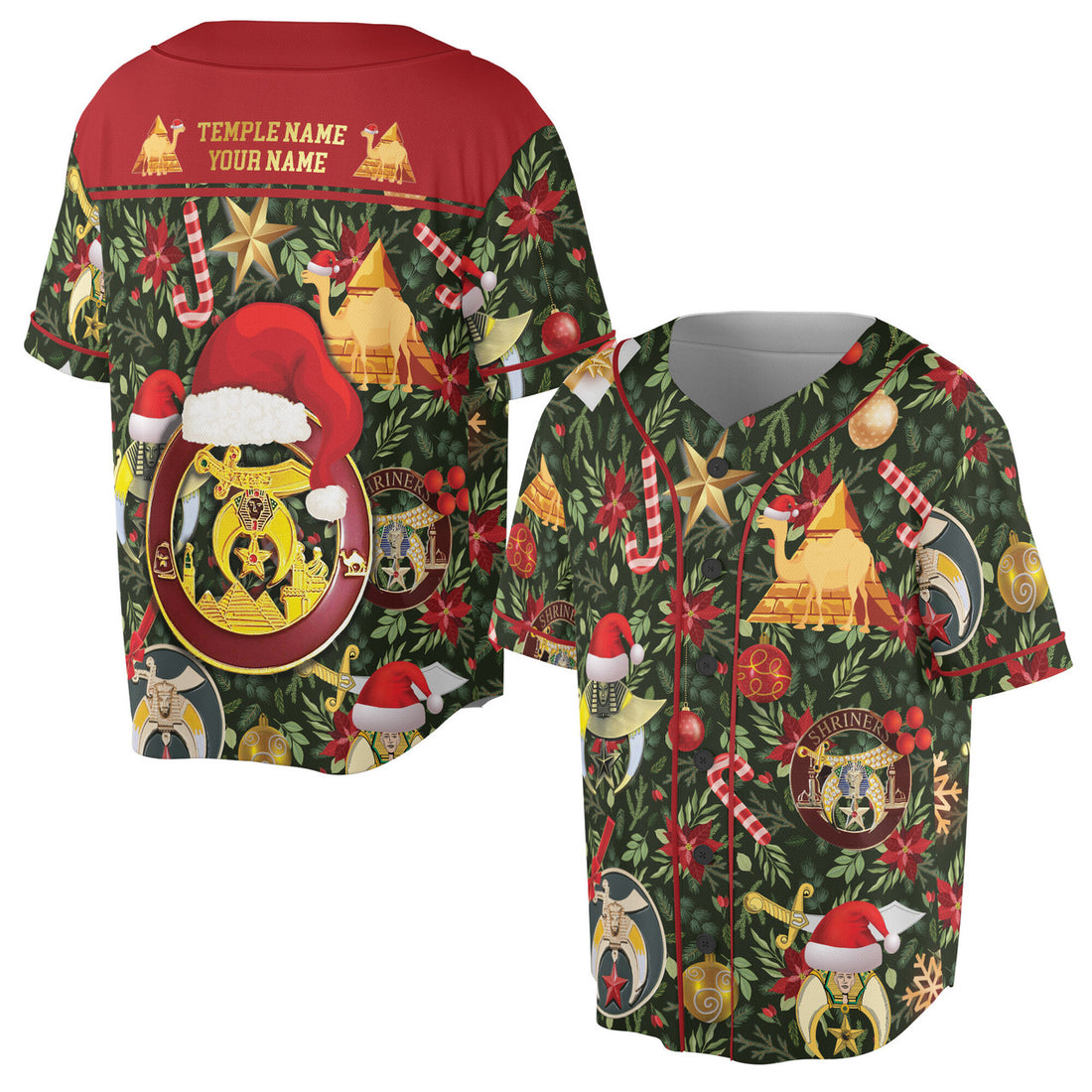 Personalized Noble Merry Christmas Baseball Jersey S-5XL