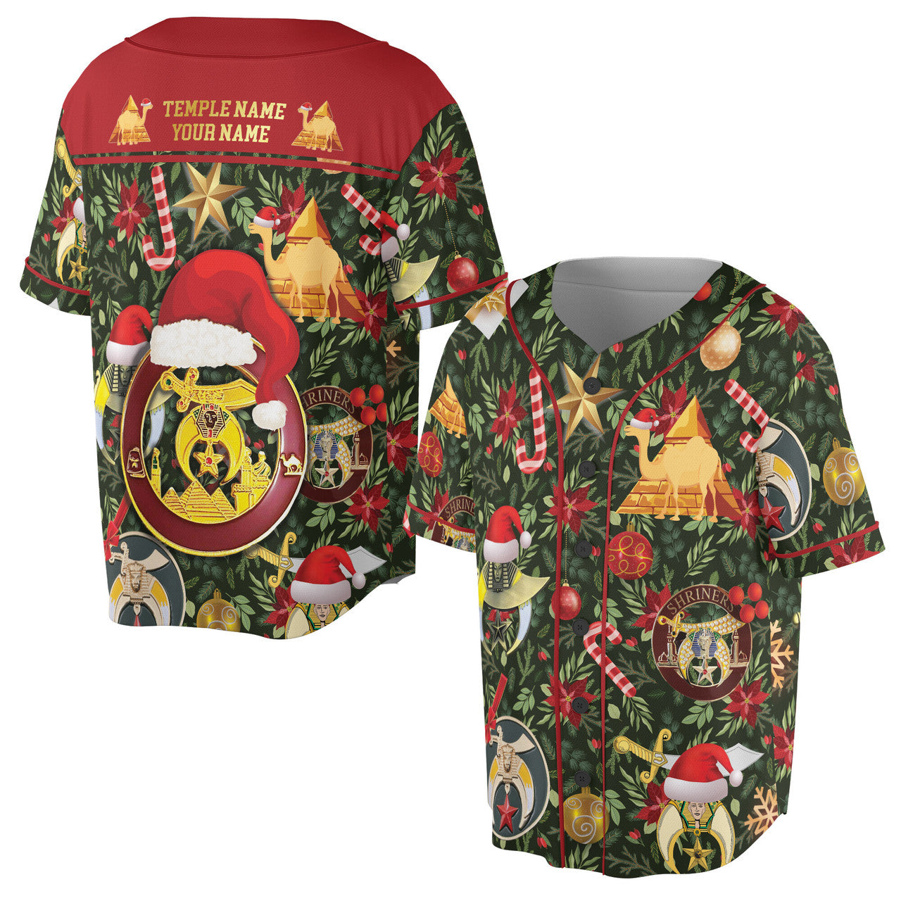 Personalized Noble Merry Christmas Baseball Jersey S-5XL