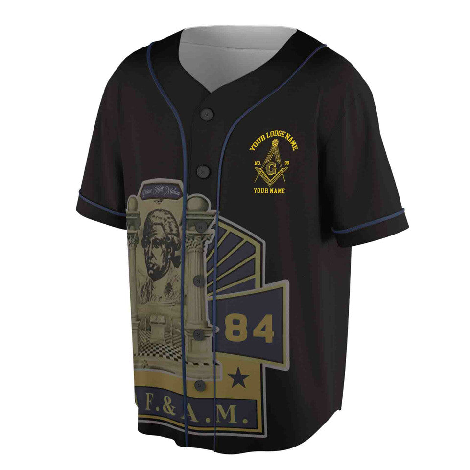 Customized PHA Prince Hall Masonry F&A.M. Baseball Jersey S-5XL