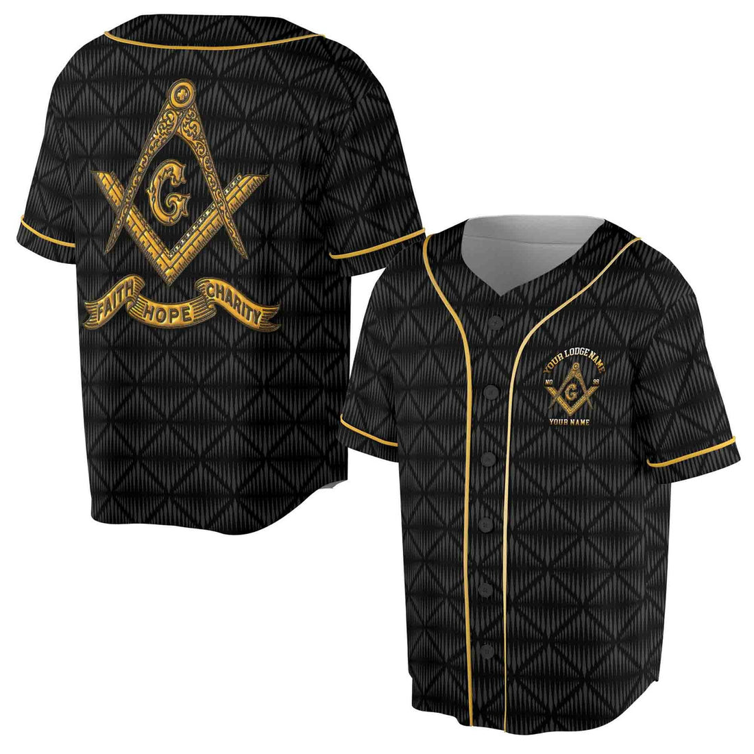 Personalized Master Mason Freemasonry Jersey Baseball Jersey S-5XL