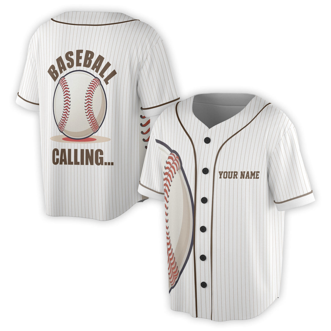 Custom Name Baseball Calling Retro Baseball Lover Gift Baseball Jersey S-5XL