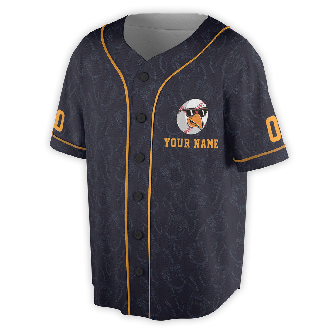 Custom Name Number Baseball Turkey Autumn Baseball Jersey S-5XL