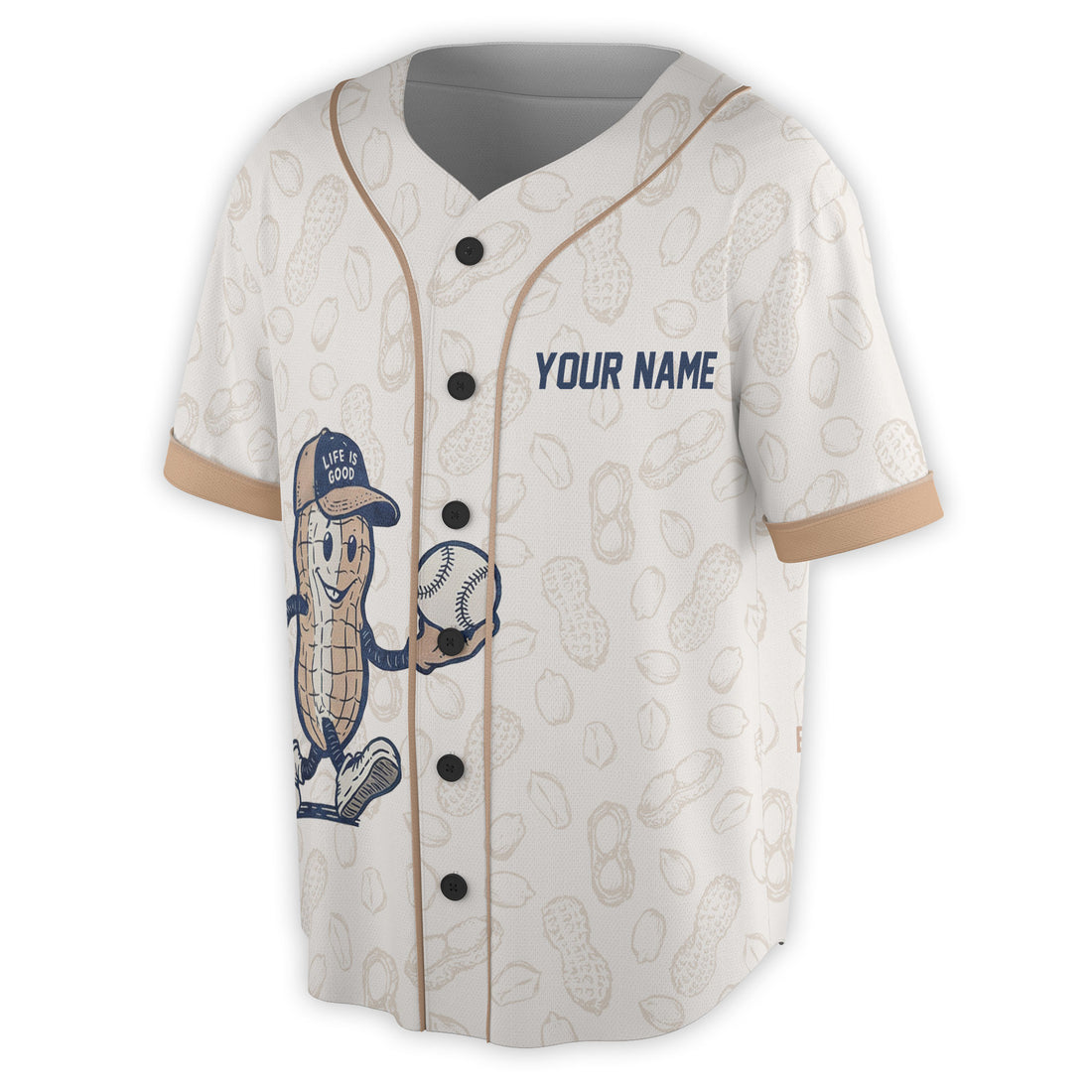 Custom Name Take Me Out To The Ballgame Buy Peanuts Baseball Jersey S-5XL