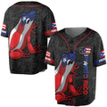 Personalized Frog Puerto Rico Flag Baseball Jersey S-5XL