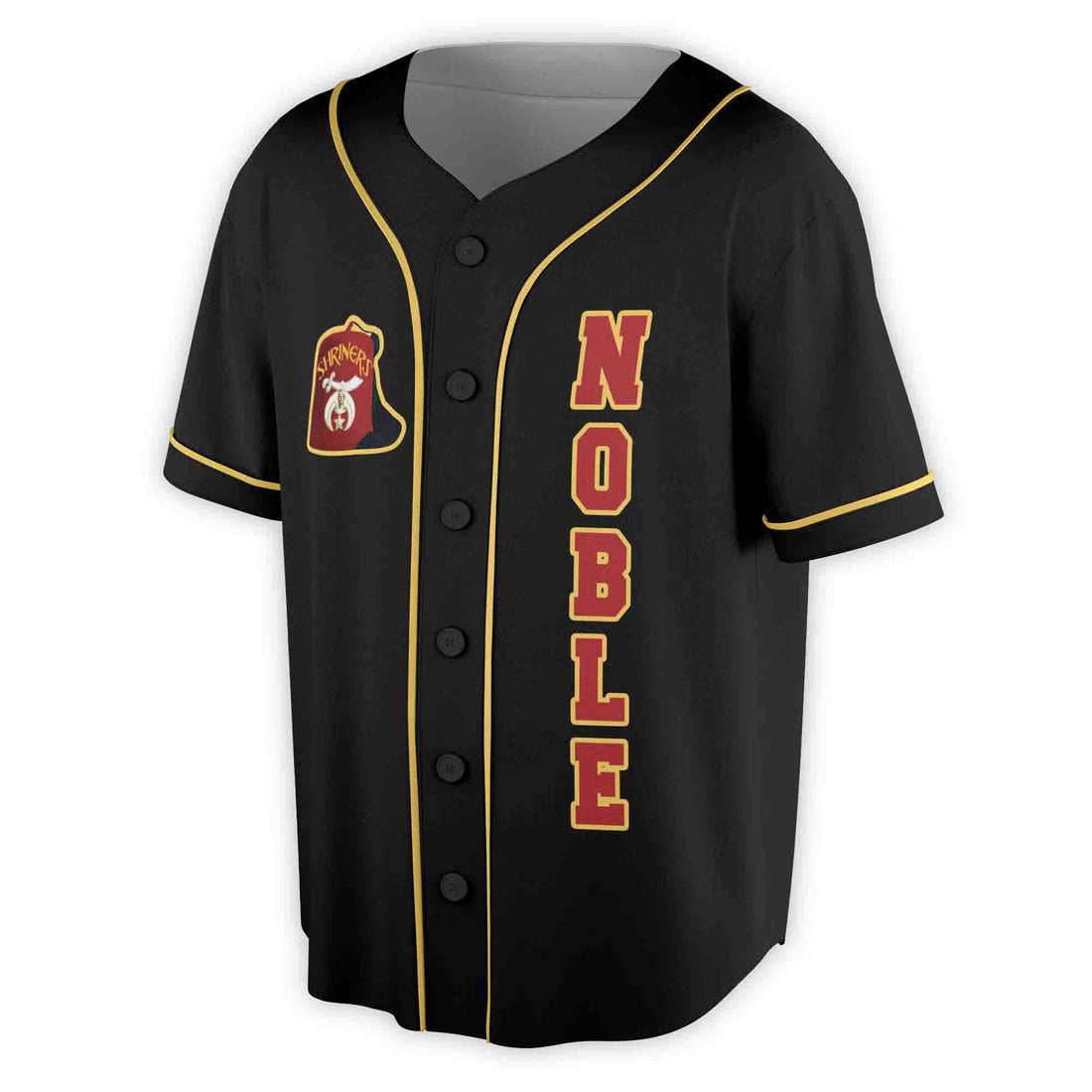 Custom Your Temple Name Noble Shriners Oasis Of Riverside Desert Of CA 3D Baseball Jersey Size S-5XL