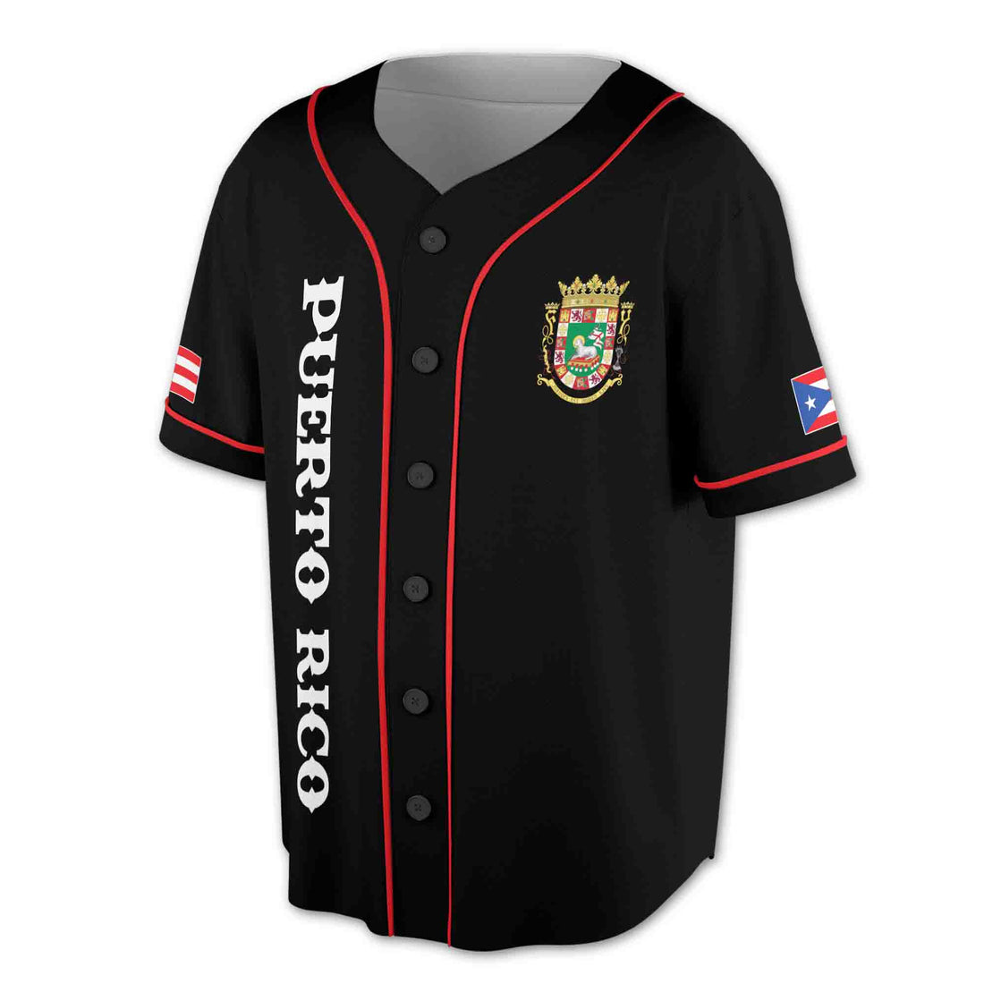 Custom Name Puerto Rico Puerto Rican Frog Patriotic Baseball Jersey S-5XL