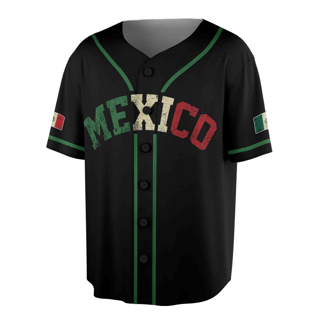 Custom Mexico Eagle Patriotic Mexican 3D All Over Print Baseball Jersey S-5XL