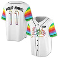 Personalized LGBT Pride Baseball Tee 3D Jersey Baseball Jersey S-5XL