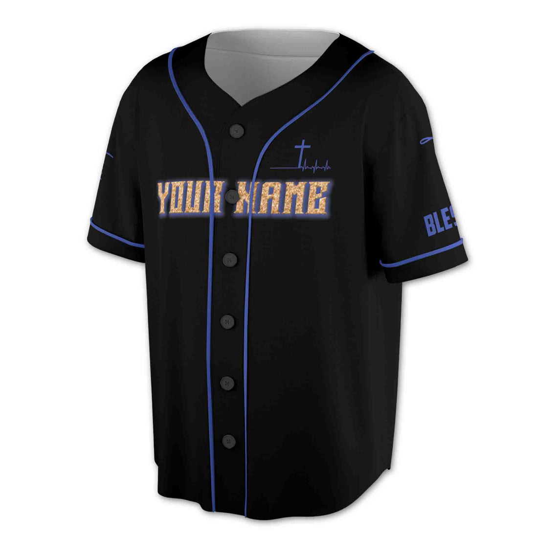 Personalized Name Jesus Save My Life Jesus Lover Gift 3D Baseball Jersey Size S-5XL