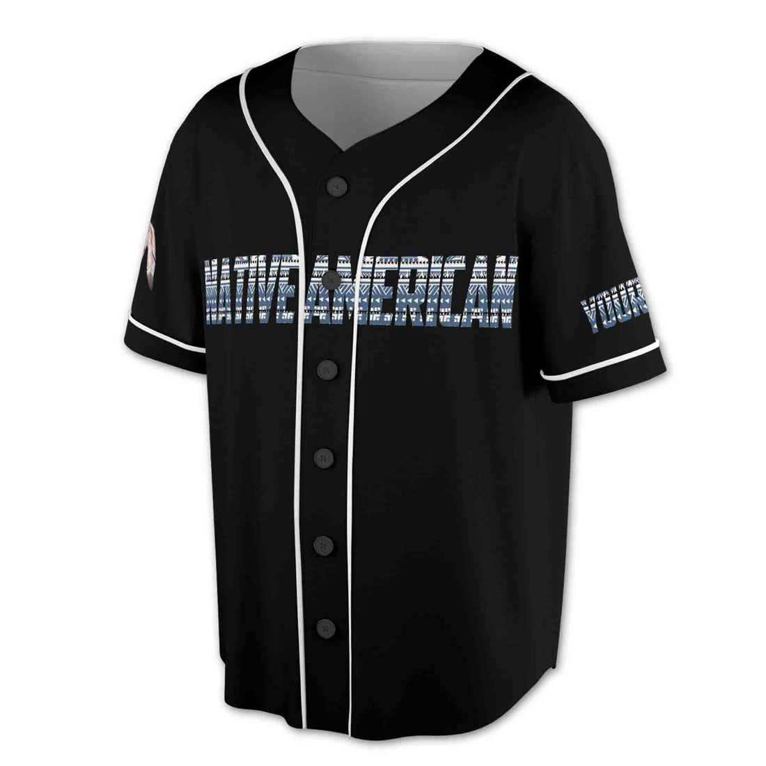 Leather Prayer Native American Symbol Indigenous 3D Baseball Jersey Size S-5XL