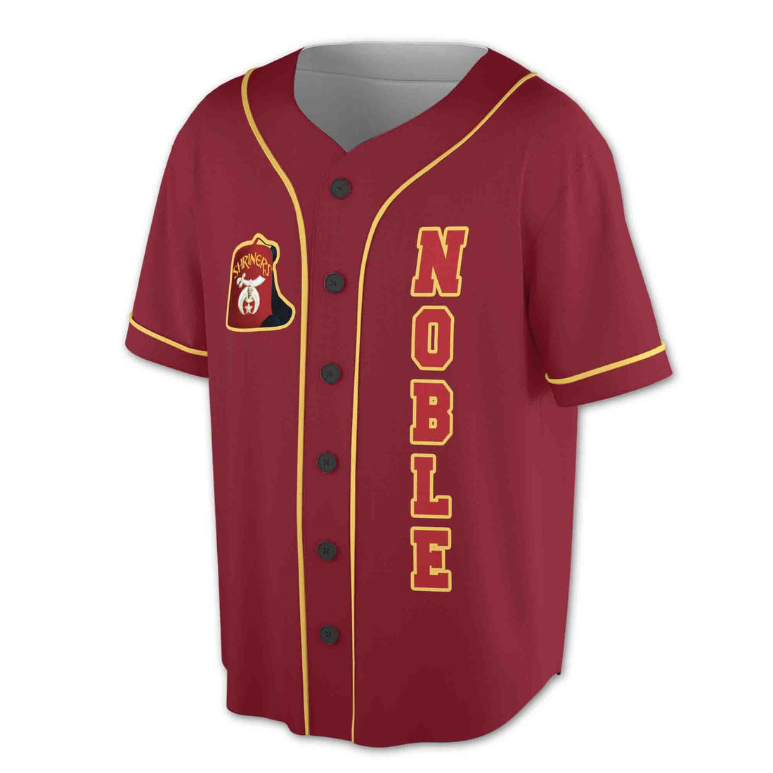Personalized Shriners Temle Name Nobles Masonic 3D Baseball Jersey Size S-5XL