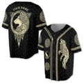 Wolf Sons of Odin Valhalla Await 3D Baseball Jersey Size S-5XL