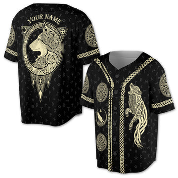 Wolf Sons of Odin Valhalla Await 3D Baseball Jersey Size S-5XL