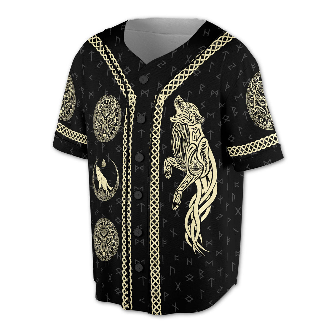 Wolf Sons of Odin Valhalla Await 3D Baseball Jersey Size S-5XL