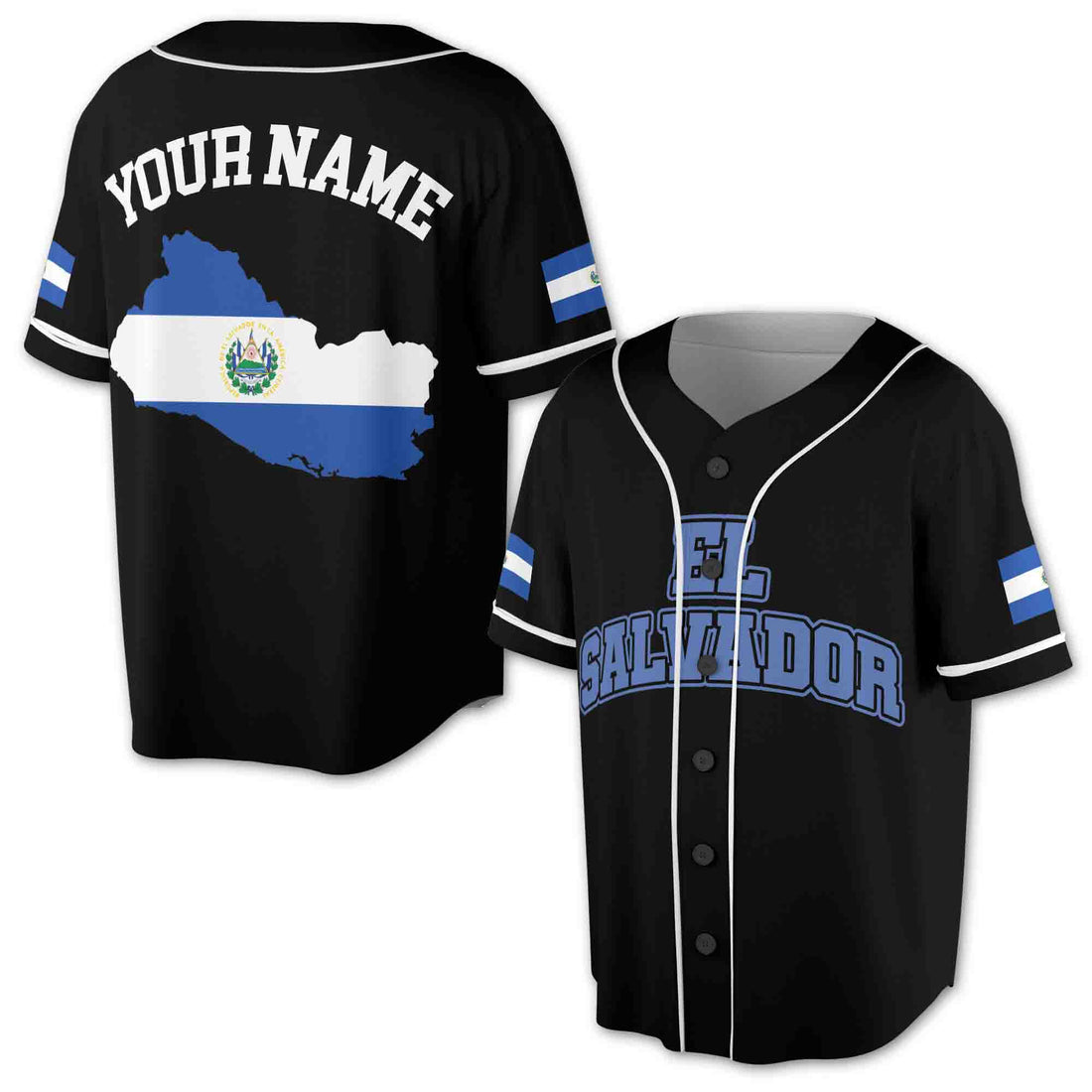 Personalized Name El Salvador Baseball Jersey S-5XL