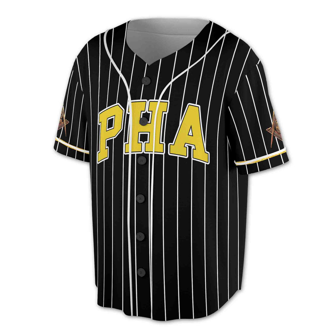 Customize Name, Lodge Name PHA Masonic Baseball Jersey S-5XL