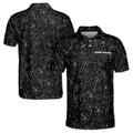 Custom Name Summertime Funny Pattern Golf Men's Polo Shirt S-5XL