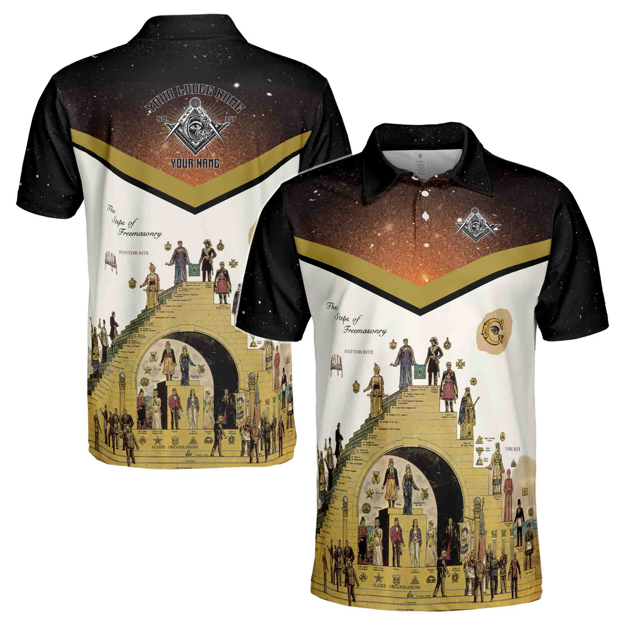 Freemasonry The Structure Of Freemasonry Men's Polo Shirt S-5XL