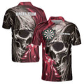Personalized Darts, Custom Dart Skull For Team 3D Men's Polo Shirt Size S-5XL