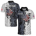 Custom Darts Arrow Tribal Tattoo Viking Darts Team 3D Men's Polo Shirt Size S-5XL