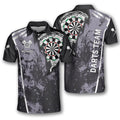 Grunge Custom Name and Team Darts Darts Team Gift Men's Polo Shirts S-5XL