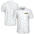 Funny Dog Paw Print Pattern Golf Men's Polo Shirt S-5XL