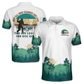 Funny Sasquatch Bigfoot Looking For Disc Golf Shirt, Retro Disc Golf Gift Men's Polo Shirt S-5XL