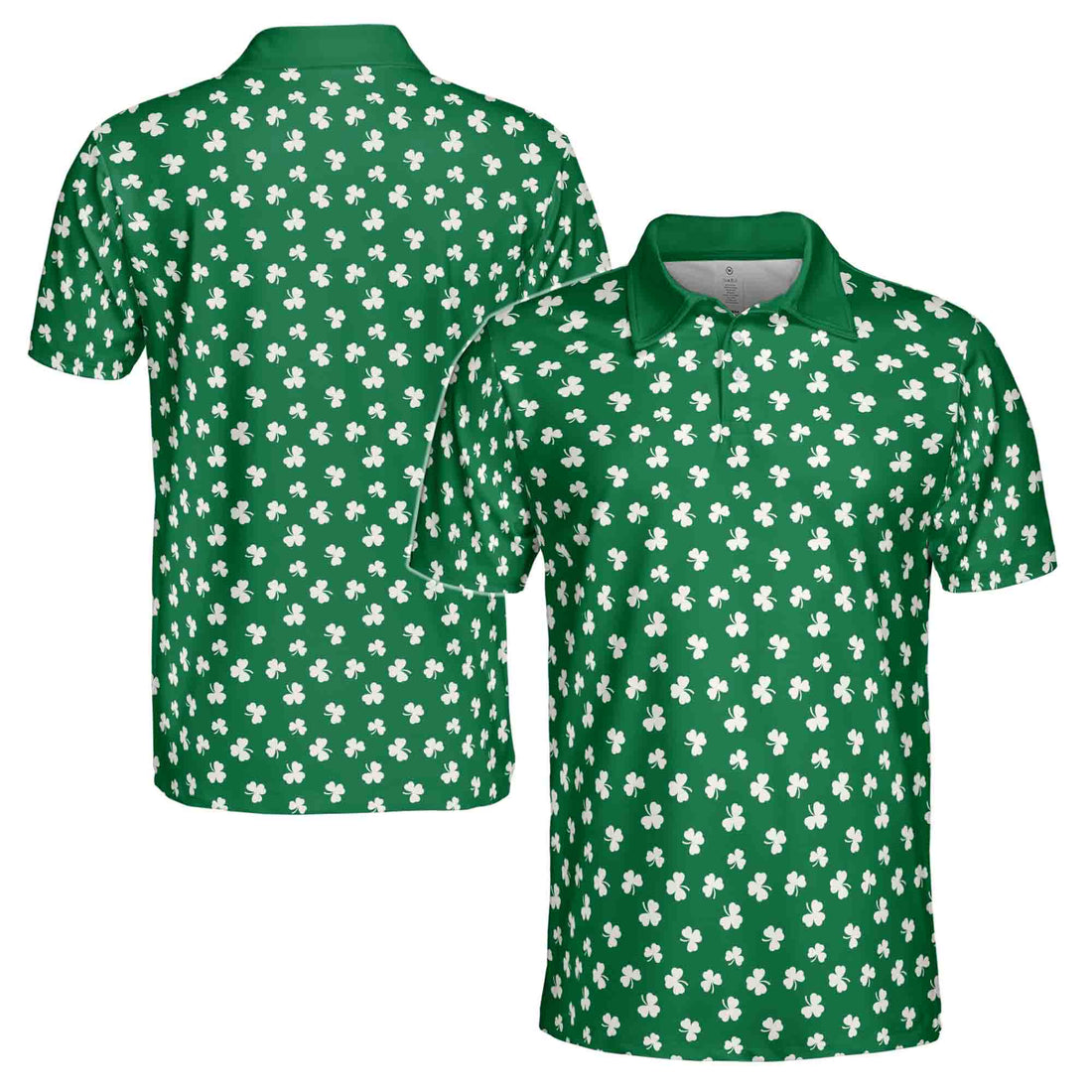 Shamrock Lucky Charm St. Patrick's Day Golf Men's Polo Shirt S-5XL