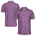Funny Skull Cross Bone Grunge Golf Men's Polo Shirt S-5XL