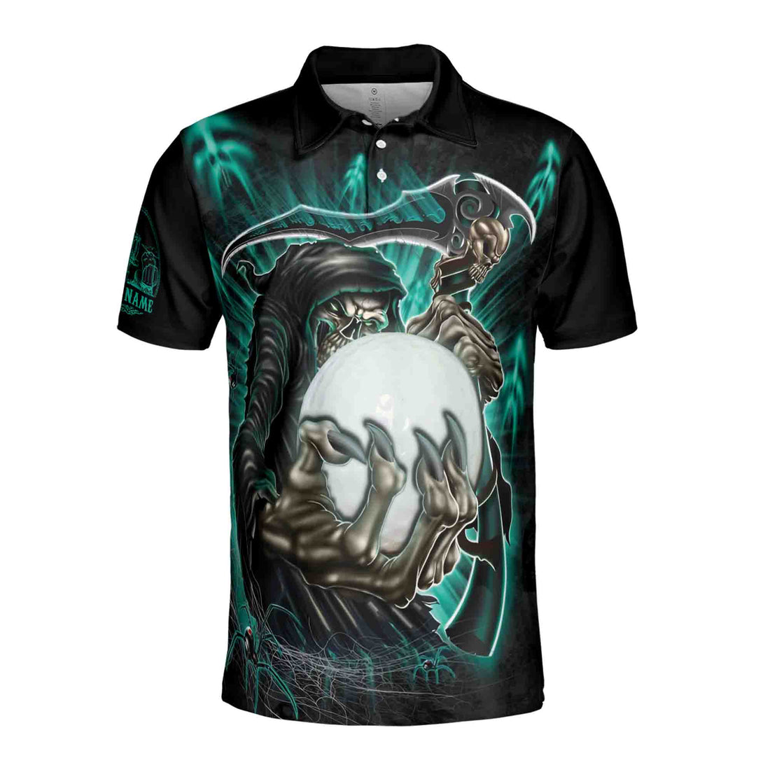 The Devil Whispered Bring Beer Skeleton Golfer Team Golf Men's Polo Shirt S-5XL