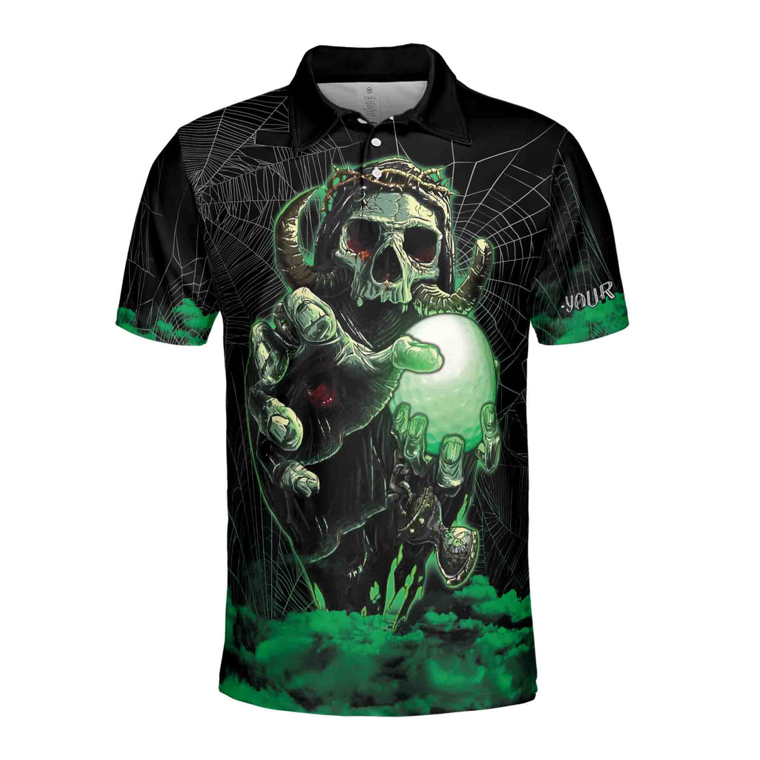 Custom Name Golfing Beacause Murder Is Wrong Golfer Team Golf Men's Polo Shirt S-5XL