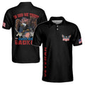 Custom Name Veteran American Eagle In God We Trust Guns Backup Men's Polo Shirt S-5XL
