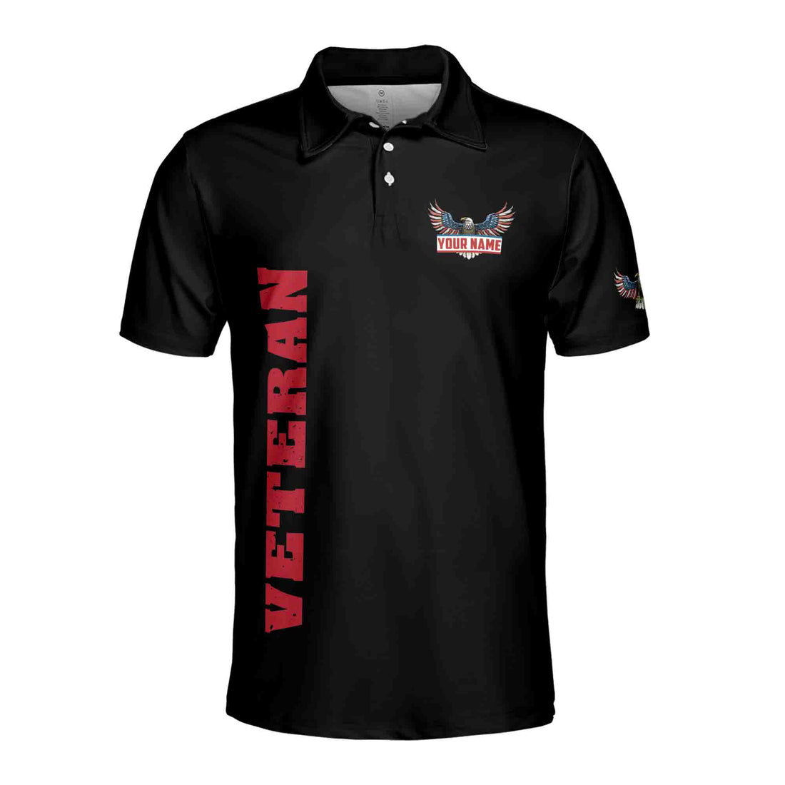 The Only Thing I Love Than Being A Veteran Is Being Grandpa American Vet Men's Polo Shirt S-5XL